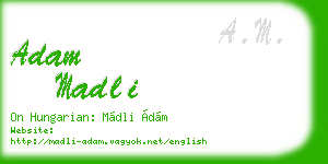 adam madli business card